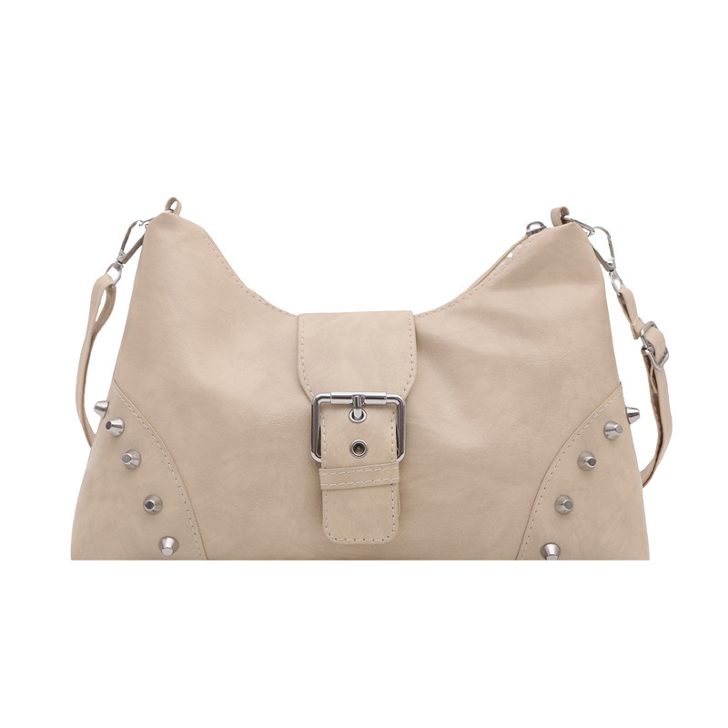 Ženska tote torba s metalnim zakovicama, 2025 retro dizajn, velika zapremina, remen za rameno ili crossbody