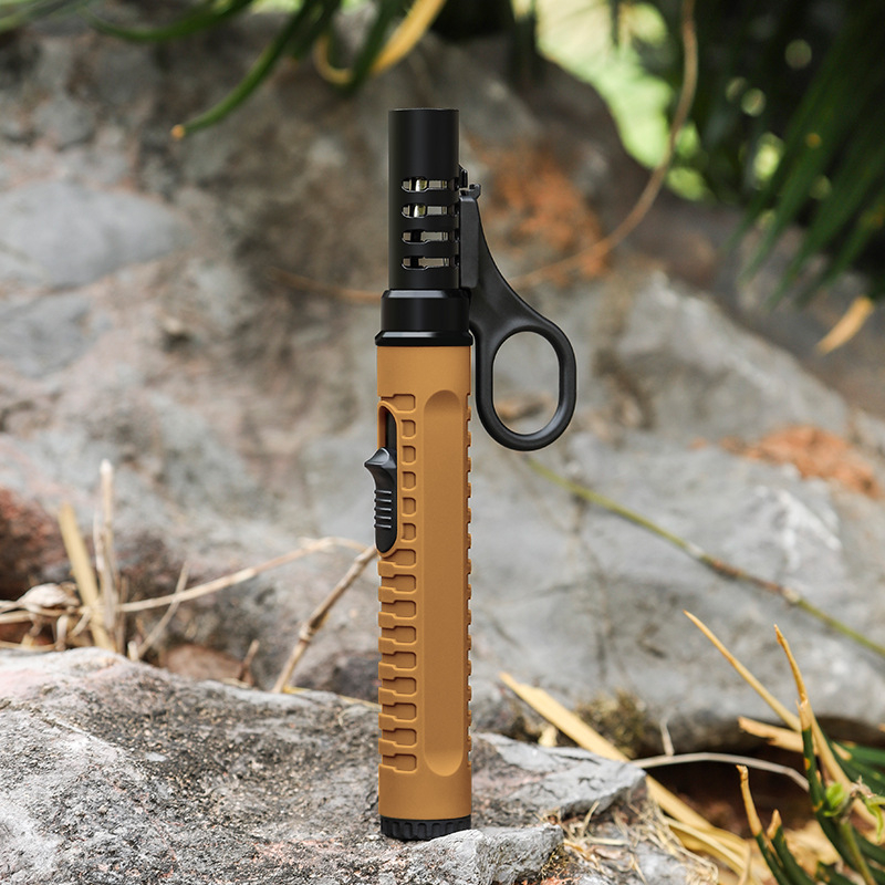 Aprinzător portabil pentru camping cu pistol de aprindere, accesorii pentru sobă, flamă BBQ și aprinzător gonflabil