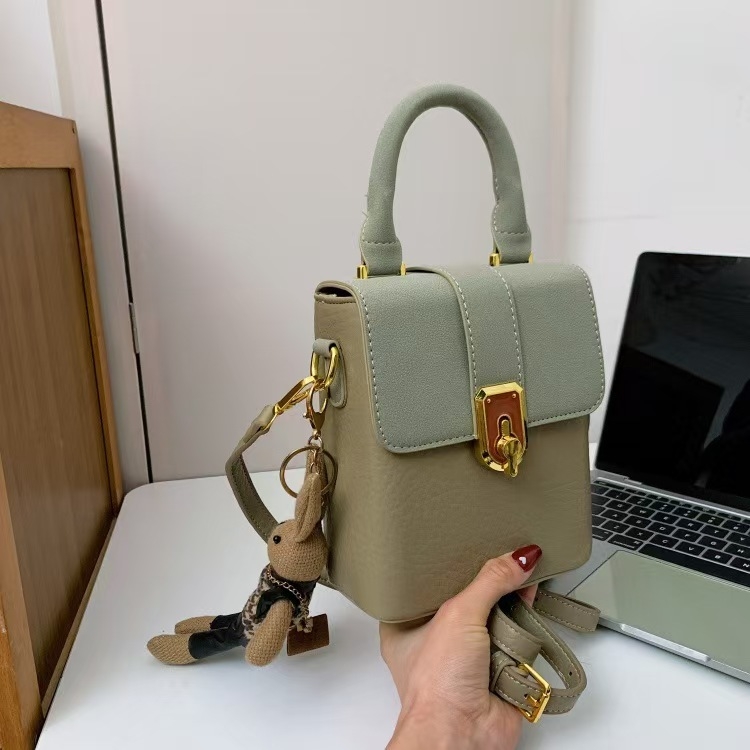 Niche moda retro patchwork torbica preko ramena s džepom za telefon, mala kvadratna torbica s dojmom luksuza
