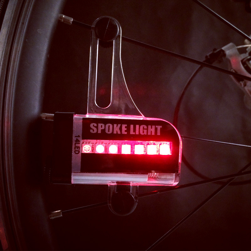 14 LED svjetlo za kotač na fiksnom biciklu, za noćnu vožnju, vodootavno upozoravajuće svjetlo A02