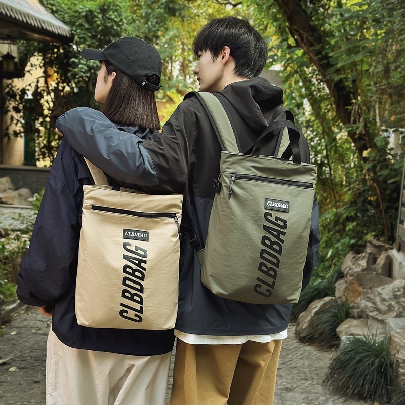 Harajuku stil unisex ruksak od najlona, vodootporan za školu i putovanja, inspiriran streetwearom.