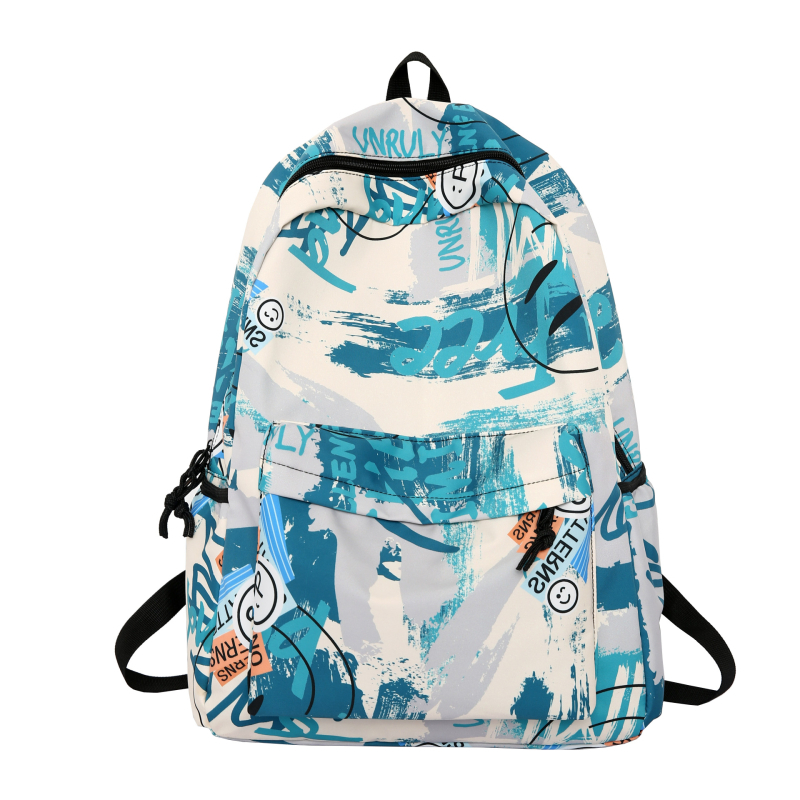 Najlon ranac 20–35 L, unisex, grafički motiv s pejzažima, ulični stil Harajuku, školski ruksak za učenike, kompatibilan s 14-inčnim prijenosnikom