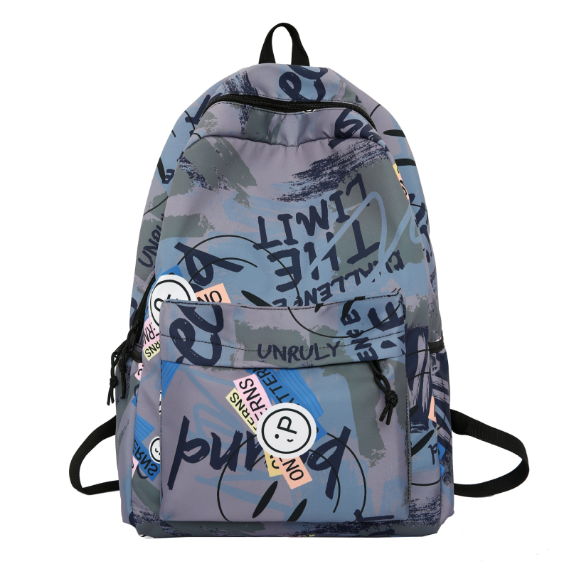Najlon ranac 20–35 L, unisex, grafički motiv s pejzažima, ulični stil Harajuku, školski ruksak za učenike, kompatibilan s 14-inčnim prijenosnikom