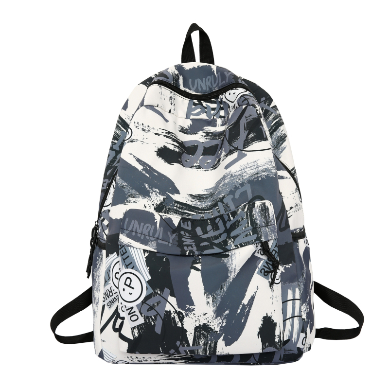 Najlon ranac 20–35 L, unisex, grafički motiv s pejzažima, ulični stil Harajuku, školski ruksak za učenike, kompatibilan s 14-inčnim prijenosnikom