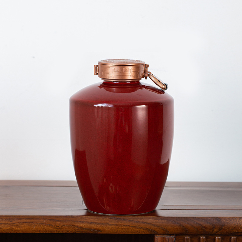 Vas ceramic pentru vin, sigilat, pentru uz casnic