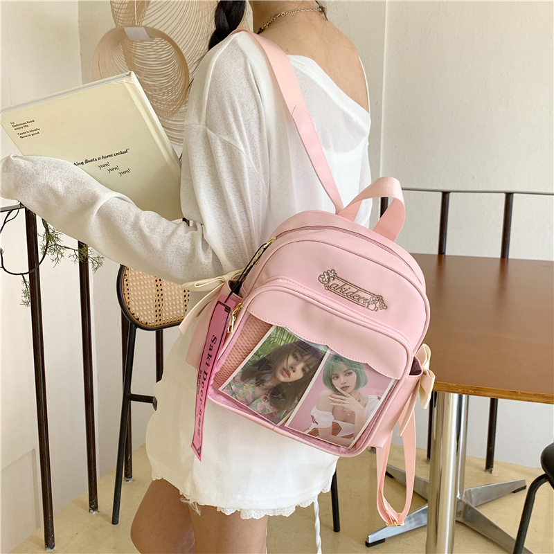 Korejska INS slatka Ita torba – Harajuku stil, mini PU kožna torba za ruksak i crossbody torba