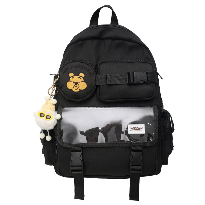 Ruksak u korejskom stilu Ins, Harajuku s blokovima boja, unisex, lagan, kapacitet 20–35 L, za 10-inčni prijenosnik