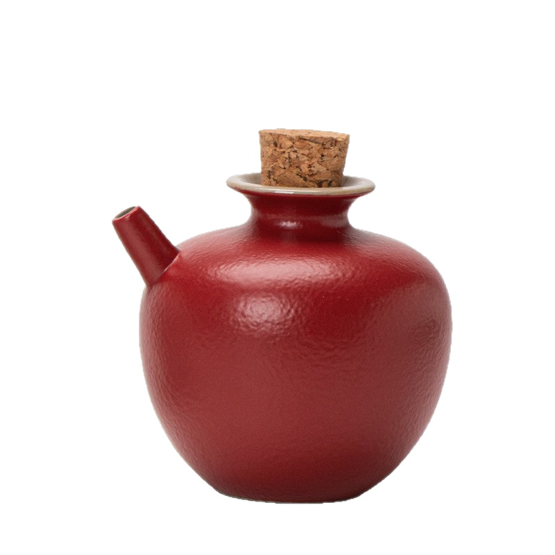 Dispenser ceramic japonez pentru sake și vin, stil retro