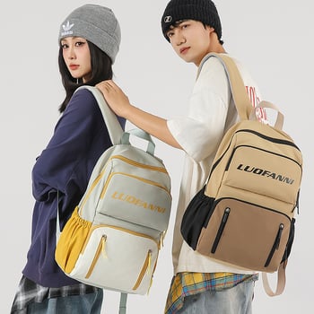 Unisex Harajuku stil kampus ruksak, školska torba s velikim kapacitetom 20–35 L, pogodna za 14-inčni prijenosnik