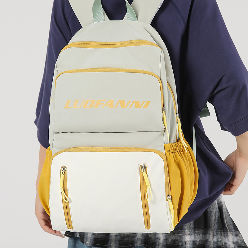 Unisex Harajuku stil kampus ruksak, školska torba s velikim kapacitetom 20–35 L, pogodna za 14-inčni prijenosnik