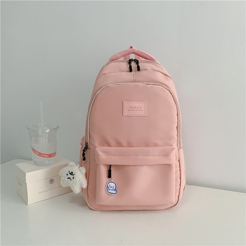 Mori stil torba s velikom kapacitete za žene, za srednjoškolke i studentice, minimalistički kampus ruksak s džepom za 16 inčni laptop, 20–35 L