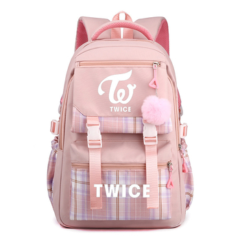 Ruksak Twice Merchandise, unisex, najlon, kapacitet 20–35 L, za slobodno vrijeme i putovanja, pogodan za 13-inčni prijenosnik