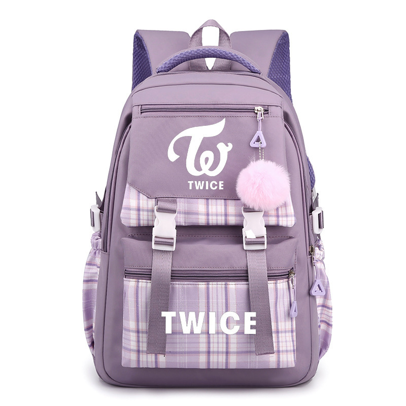 Ruksak Twice Merchandise, unisex, najlon, kapacitet 20–35 L, za slobodno vrijeme i putovanja, pogodan za 13-inčni prijenosnik