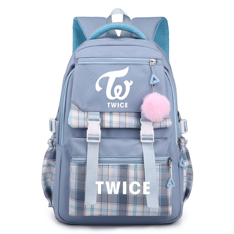 Ruksak Twice Merchandise, unisex, najlon, kapacitet 20–35 L, za slobodno vrijeme i putovanja, pogodan za 13-inčni prijenosnik
