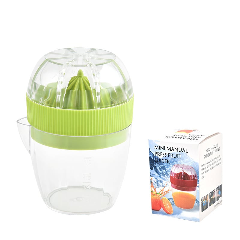 Presă manuală din plastic pentru lămâi, pentru uz casnic, mini ceașcă de suc din fructe, realizată manual
