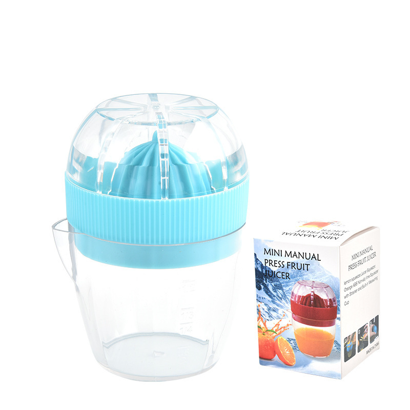 Presă manuală din plastic pentru lămâi, pentru uz casnic, mini ceașcă de suc din fructe, realizată manual