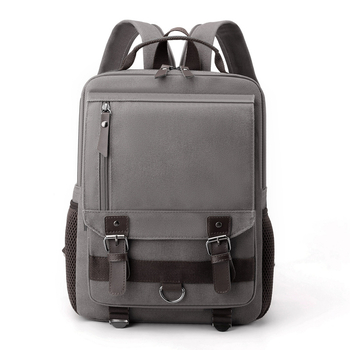 Platneni ruksak, jednobojan, velik kapacitet 20–35 L, casual retro stil, unisex, za 14-inčni prijenosnik