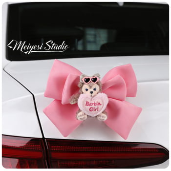 Bowknot Shirley Rose – dekorativna figurica za električno vozilo, ukras stražnjeg dijela automobila ili motocikla, crtani stil