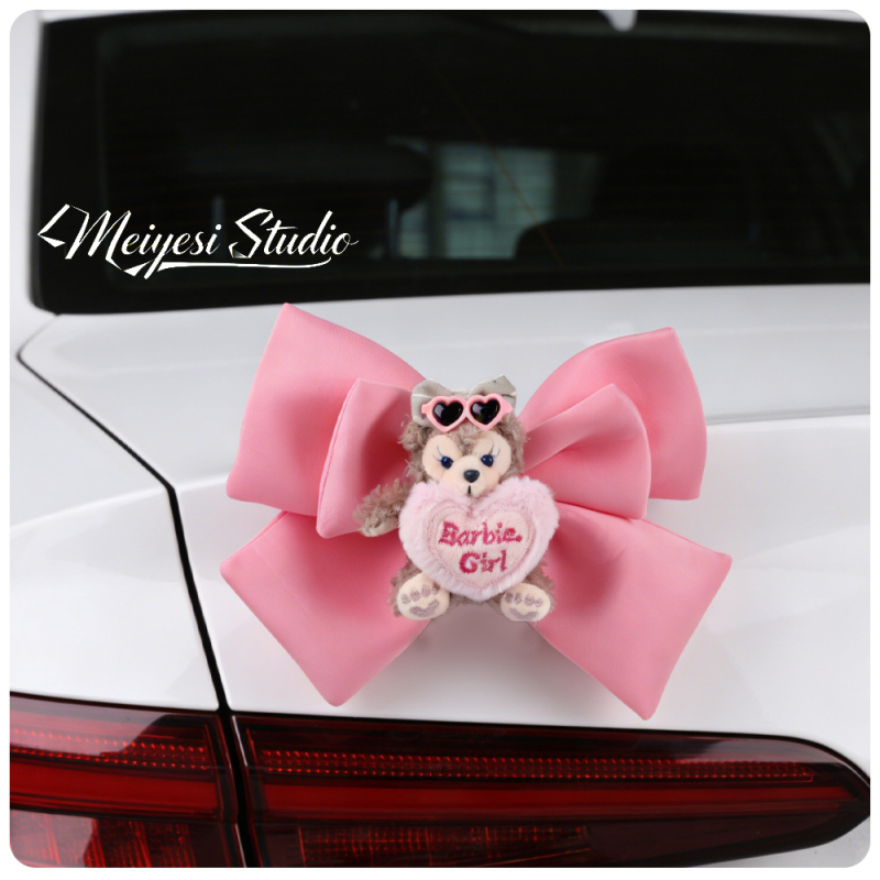 Bowknot Shirley Rose – dekorativna figurica za električno vozilo, ukras stražnjeg dijela automobila ili motocikla, crtani stil