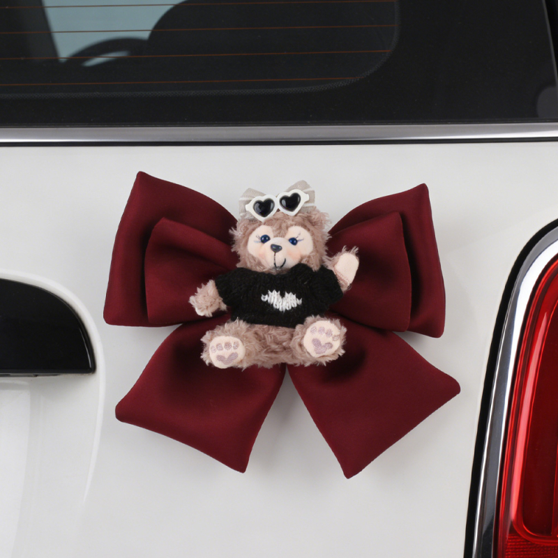 Bowknot Shirley Rose – dekorativna figurica za električno vozilo, ukras stražnjeg dijela automobila ili motocikla, crtani stil