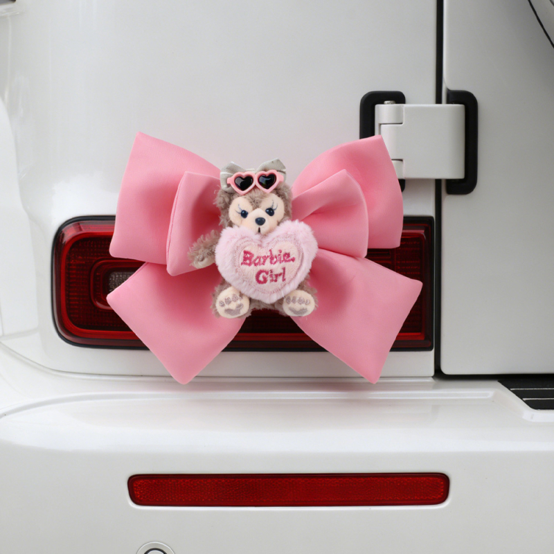 Bowknot Shirley Rose – dekorativna figurica za električno vozilo, ukras stražnjeg dijela automobila ili motocikla, crtani stil