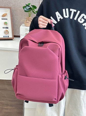 Unisex ruksak za kampus, kapaciteta 20–35 L, jednobojan, pretinac za 15-inčni laptop, urbani stil
