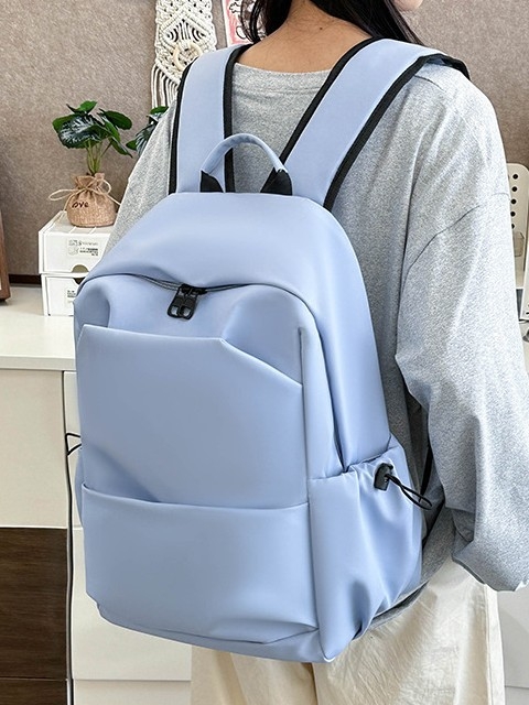 Unisex ruksak za kampus, kapaciteta 20–35 L, jednobojan, pretinac za 15-inčni laptop, urbani stil