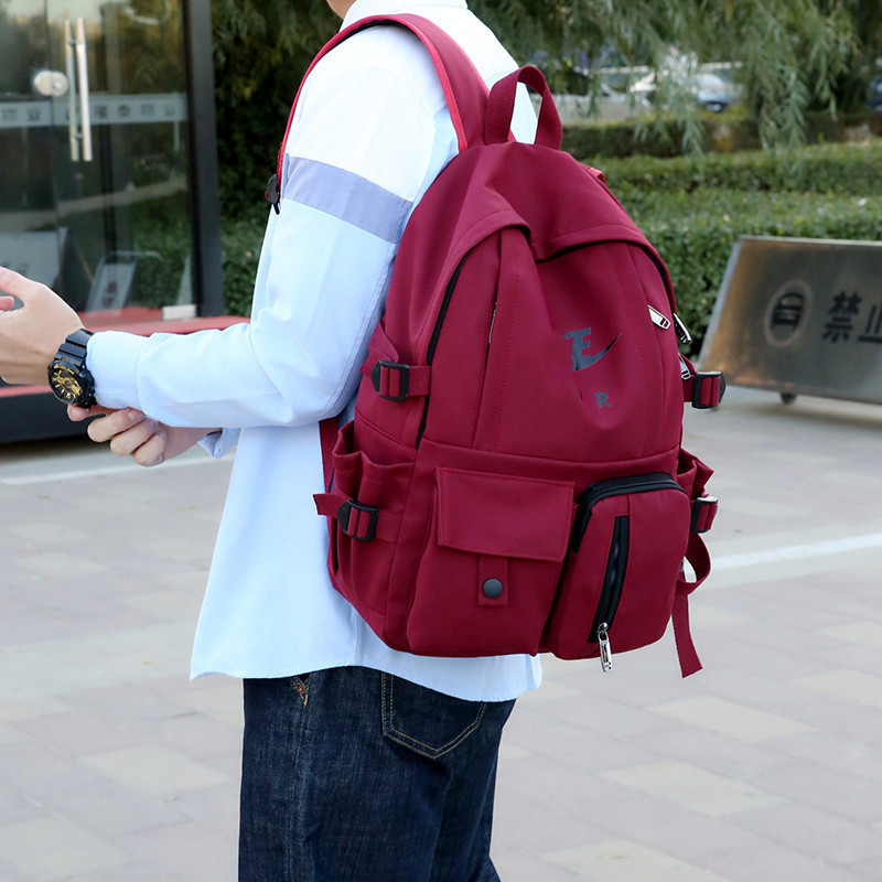 Unisex ranac s trendovskim dizajnom slova, velik kapacitet, najlonski za školu i putovanja (20–35L)