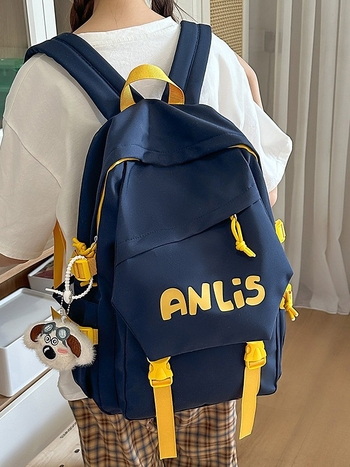 Harajuku Ulzzang ruksak u stilu fakulteta, unisex, za 14-inčni laptop, 20–35 L, najlon, školski ruksak