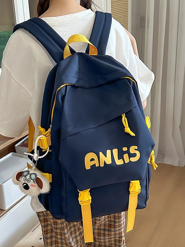 Harajuku Ulzzang ruksak u stilu fakulteta, unisex, za 14-inčni laptop, 20–35 L, najlon, školski ruksak