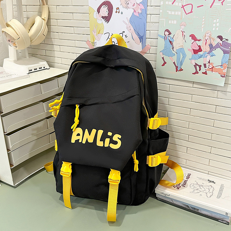 Harajuku Ulzzang ruksak u stilu fakulteta, unisex, za 14-inčni laptop, 20–35 L, najlon, školski ruksak