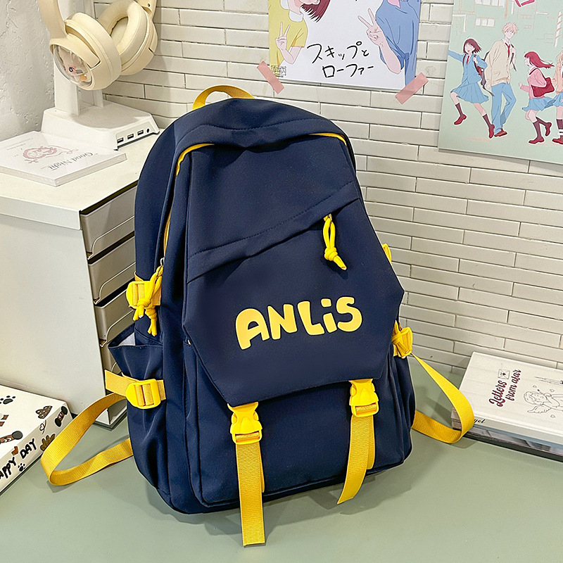 Harajuku Ulzzang ruksak u stilu fakulteta, unisex, za 14-inčni laptop, 20–35 L, najlon, školski ruksak