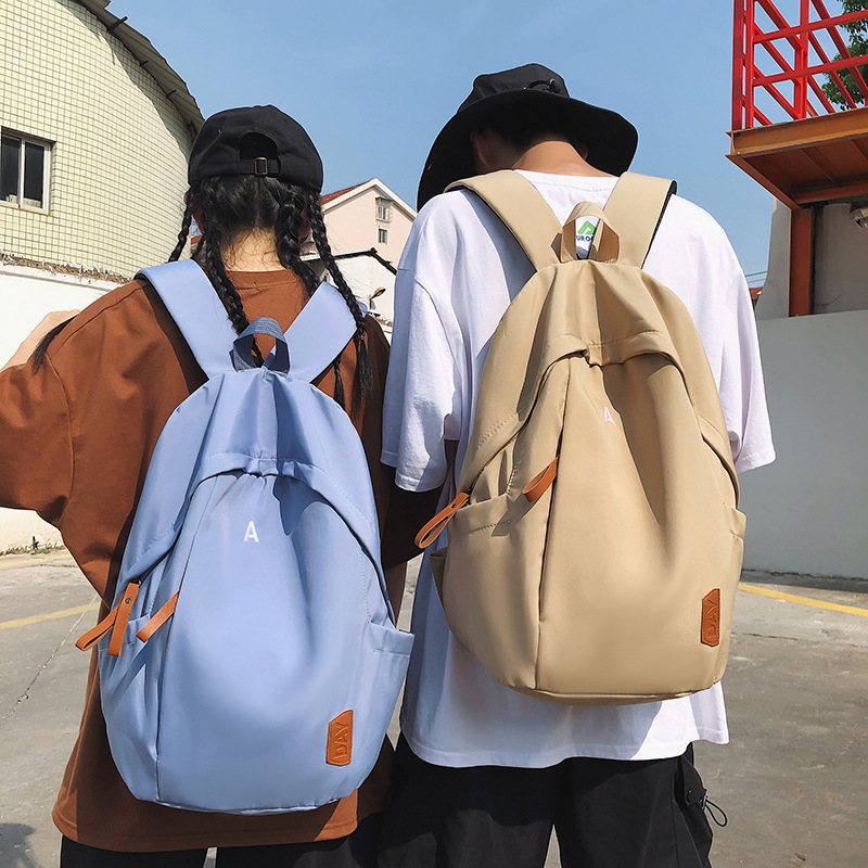 Unisex nylon ruksak za školu, 20–35 L, vodootporan, korejski stil Harajuku inspiriran, za 10-inčni prijenosnik, Zima 2023