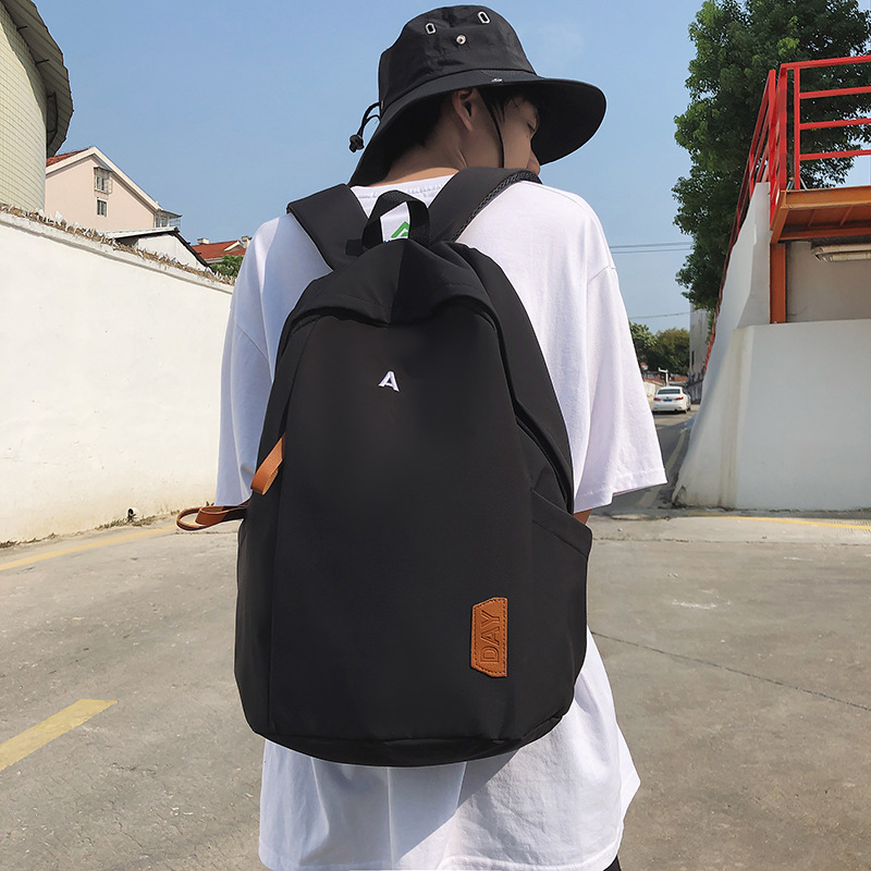 Unisex nylon ruksak za školu, 20–35 L, vodootporan, korejski stil Harajuku inspiriran, za 10-inčni prijenosnik, Zima 2023