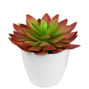 Mică plantă artificială, lotus în formă de palmier, decor pentru birou