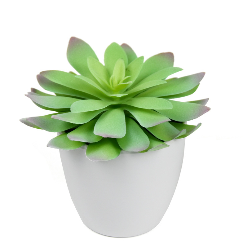 Mică plantă artificială, lotus în formă de palmier, decor pentru birou