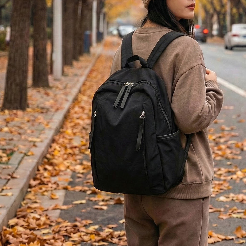 2026 novi ruksak u korejskom stilu, umjetnički minimalistički dizajn, jednobojni, za studente, svestran školski i putni ruksak