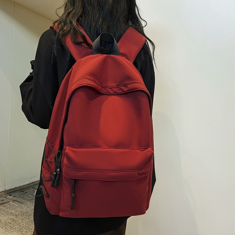 Unisex ruksak jednobojne boje za školu i putovanja, 20–35 L, najlon, pogodan za 12-inčni prijenosnik, gradski svakodnevni stil