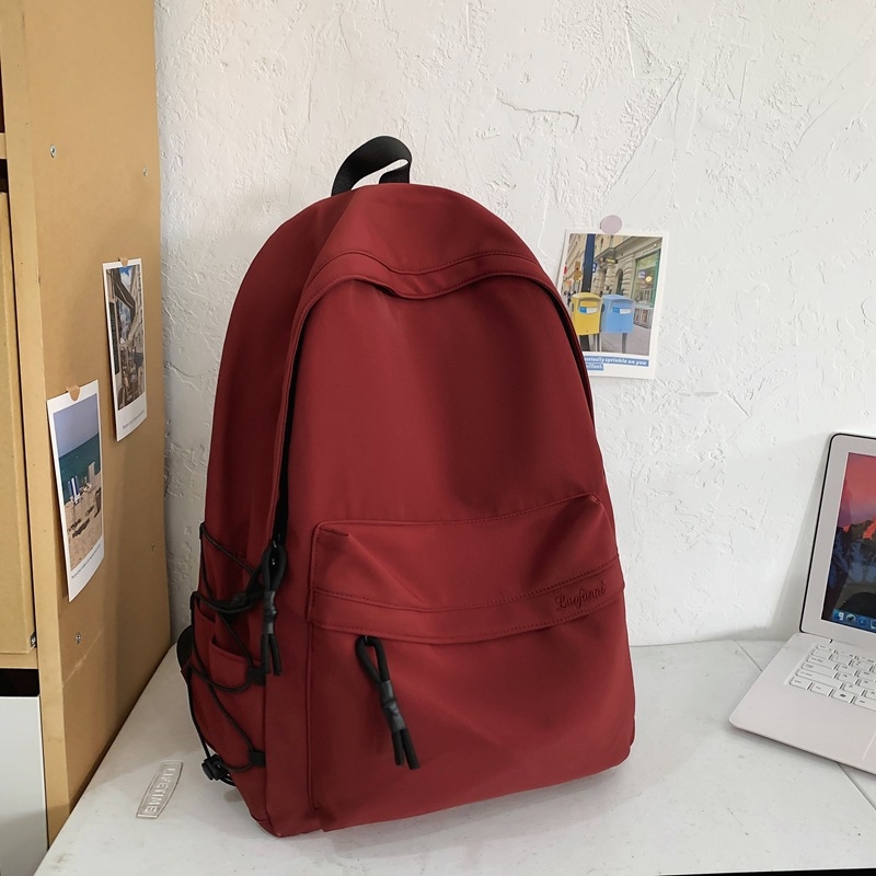 Unisex ruksak jednobojne boje za školu i putovanja, 20–35 L, najlon, pogodan za 12-inčni prijenosnik, gradski svakodnevni stil