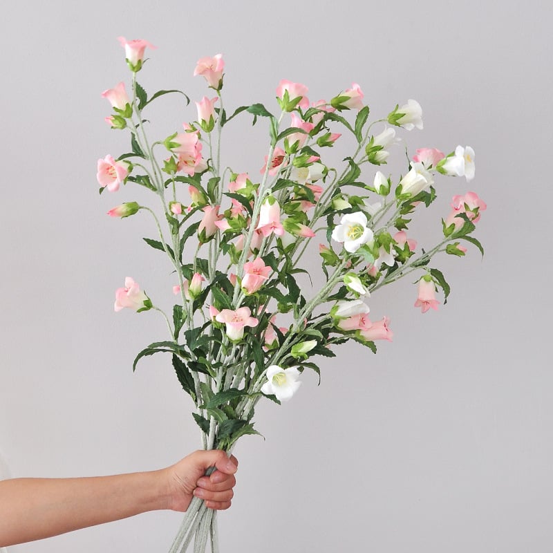 Floare artificială cu tulpină lungă, efect clopoțel de vânt, decor pentru casă și nunți