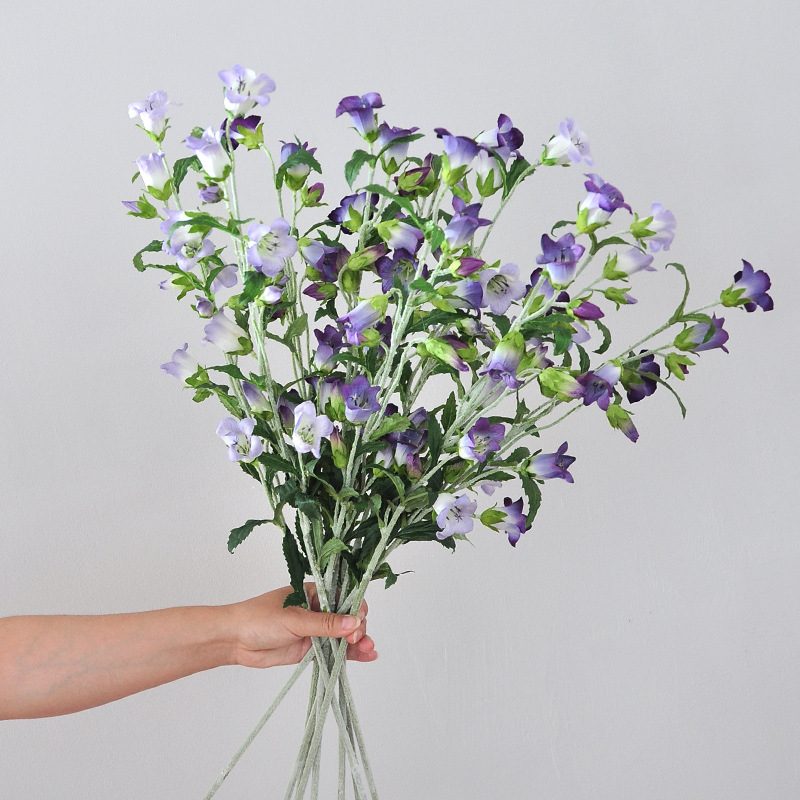 Floare artificială cu tulpină lungă, efect clopoțel de vânt, decor pentru casă și nunți