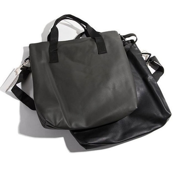 Unisex PU kožna tote torbica, za 16-inčni prijenosnik i knjige, preko ramena, studentski stil