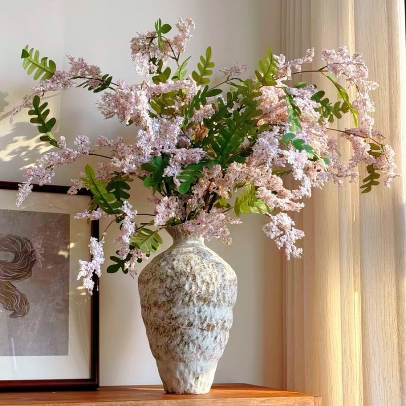 Aranjament floral artificial de înaltă calitate, cu aspect realist, pentru decorul casei, un accent elegant pentru living