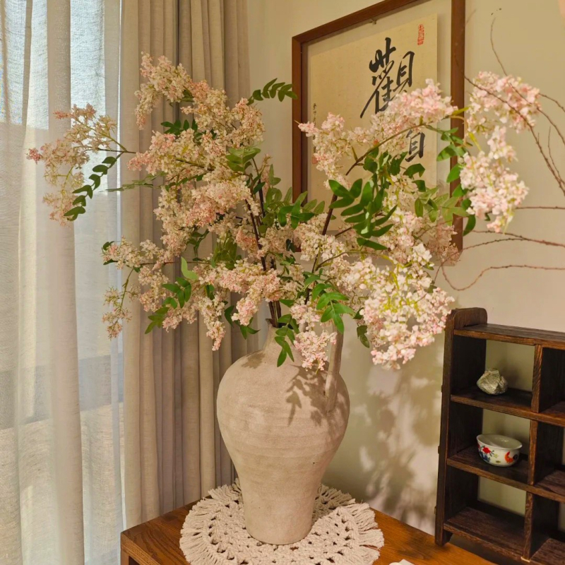 Aranjament floral artificial de înaltă calitate, cu aspect realist, pentru decorul casei, un accent elegant pentru living