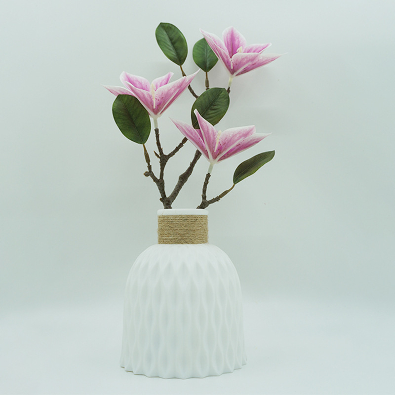 Flori artificiale Magnolia pentru sufragerie și hol, aranjamente decorative imprimate 3D