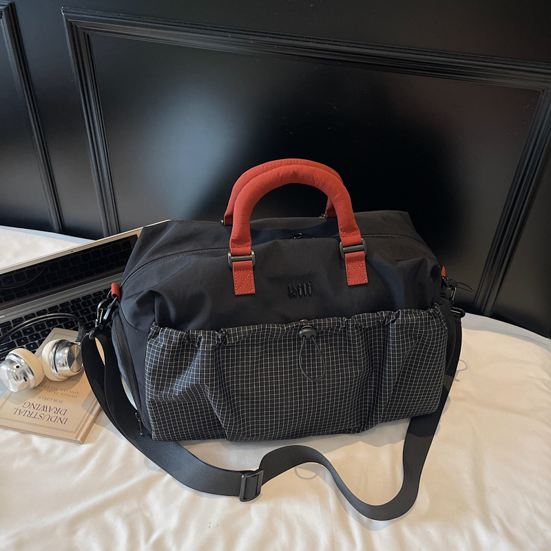 Unisex najlon torba za putovanje 20–35L, lagana sportska torba za putovanja, kompatibilna s koferom na kotačićima