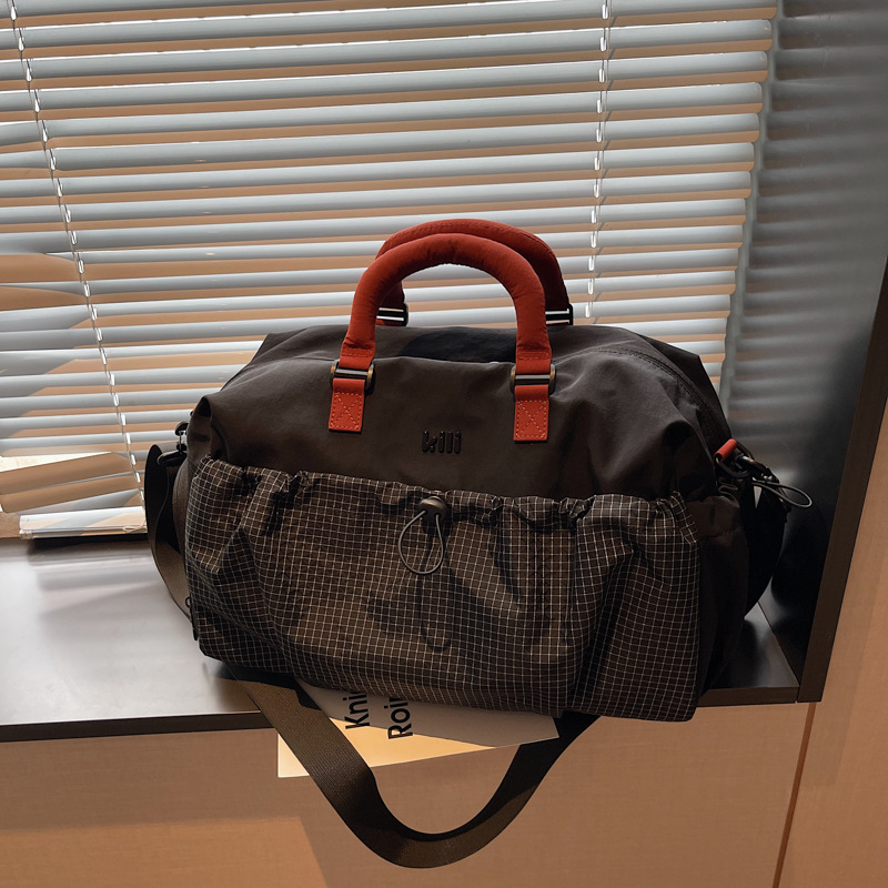 Unisex najlon torba za putovanje 20–35L, lagana sportska torba za putovanja, kompatibilna s koferom na kotačićima