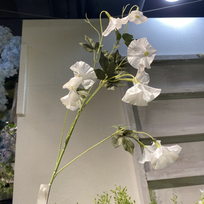 Flori artificiale Morning Glory, cu textură catifelată, de înaltă calitate, pentru decor de vitrină și decor de nunți
