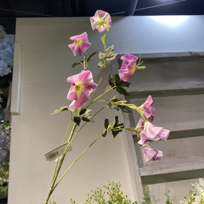 Flori artificiale Morning Glory, cu textură catifelată, de înaltă calitate, pentru decor de vitrină și decor de nunți