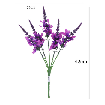 Buchet de flori de levănțică din mătase artificiale – flori pentru decor de nuntă și decor pe masă în interior